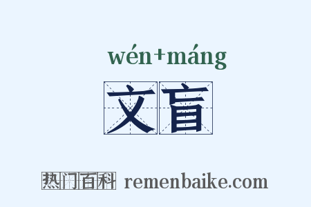 文盲是什么意思的图片